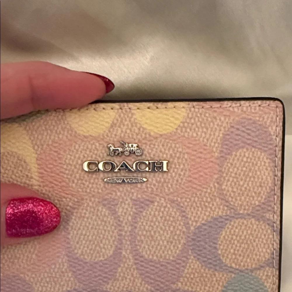 Coach signature coated